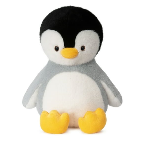 Niuniu Daddy 13.8" Sitting Penguin Weighted Stuffed Animals,4 lb Giant Weighted Penguin Plush Toy Body Pillow with Soft Faux Fur, Birthday Gift for Baby, Kids & Adults