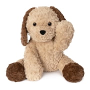 Niuniu Daddy 13.8 Sitting Puppy Weighted Stuffed Animals,4 lb Giant Brown Dog Plush Toy Body Pillow with Soft Faux Fur, Birthday Gift for Baby, Kids & Adults