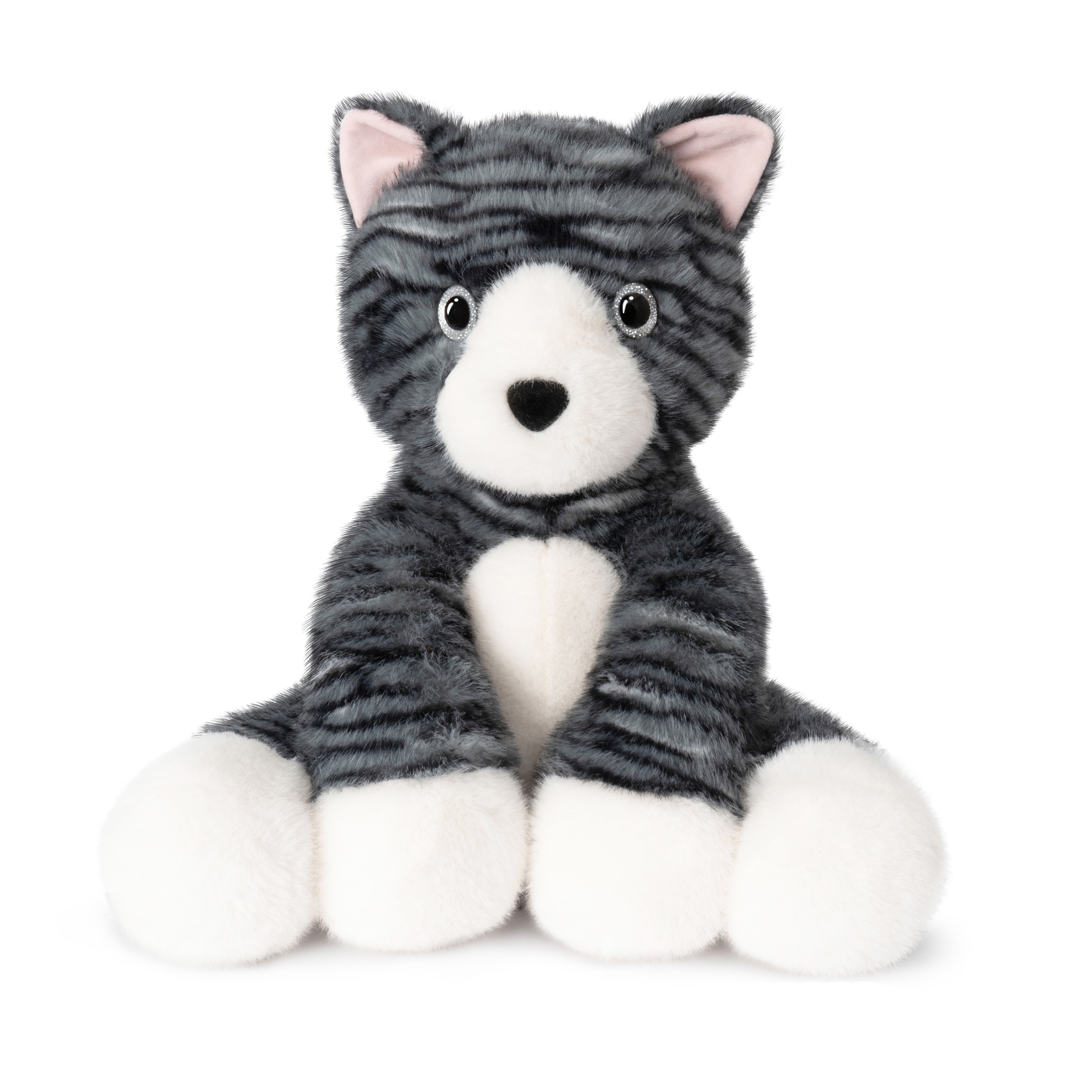 Niuniu Daddy 13.8" Sitting Cat Weighted Stuffed Animals,4 lb Giant Weighted Cat Plush Toy Body Pillow with Soft Faux Fur, Birthday Gift for Baby, Kids & Adults
