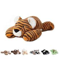 Niuniu Daddy Weighted Tiger Stuffed Animals 20"Large Plush Toy,3.3lb Giant Weighted Tiger Plushie Body Pillow with Soft Faux Fur, Birthday Gift for Baby, Kids & Adults