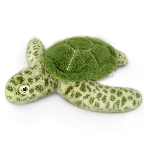 Niuniu Daddy 20" Turtle Stuffed Animals,3.3lb Weighted Green Sea Turtles Plush Toy, Giant Turtle Pillow with Soft Faux Fur, Gift for Baby, Kids & Adults