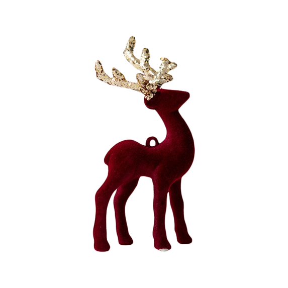Niusricy Christmas Tree Decoration Deer Pendant Doll, Shine Sequin Elk Hanging Ornaments Festival Home Decorations Crafts