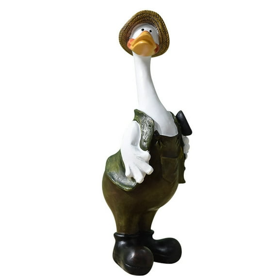 Niusricy Garden Statues Couple Duck Decor, Indoor Outdoor Decorations Cute Ducks Figurine Ornament for Yard Home Garden Patio
