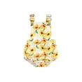 thumbnail image 1 of Niusricy Kids Baby Girls One-piece Overalls Outfits 0 3M 6M 9M 12M 18M 24M Toddler Infant Sleeveless Jumpsuits Sunflower Print Adjustable Straps RompeSummer Casual Comfy Clothes for Vacation, 1 of 8