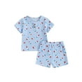 thumbnail image 1 of Niusricy Kids Toddler Boy 4th of Julty Outfit 6M-4T Infant Baby Ice Cream Print T-shirts Short Sleeve Tops with Elastic Waist Shorts Little Boys Fashion Casual Comfy Clothes for Vacation Summer Daily, 1 of 8