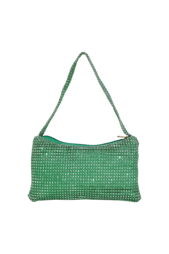 Rhinestone Evening Bag Bling Purse Underarm Bag Sparkly Diamond Shoulder Bag Clutch Purses for Women Party Club Wedding Prom