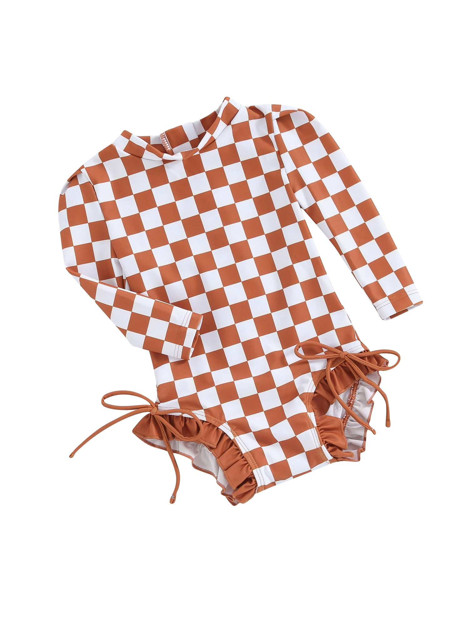 Niusricy Toddler Baby Girl Bikini Beach Zipper Swimsuit UPF 50+ Rash