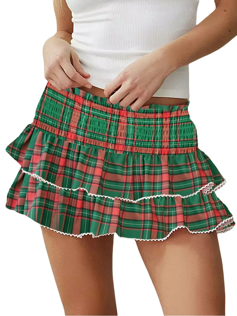 Checkered Skirt Short Skirts For Girls Plaid Skirts Girls Tartan
