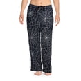 thumbnail image 1 of Niusricy Women's Halloween Lounge Pants Ladies Spider Web Print Pajama Bottoms Elastic Waist Drawstring Pants Straight-leg Sweatpants Fashion Loose Halloween Costume Party Clothes, 1 of 5