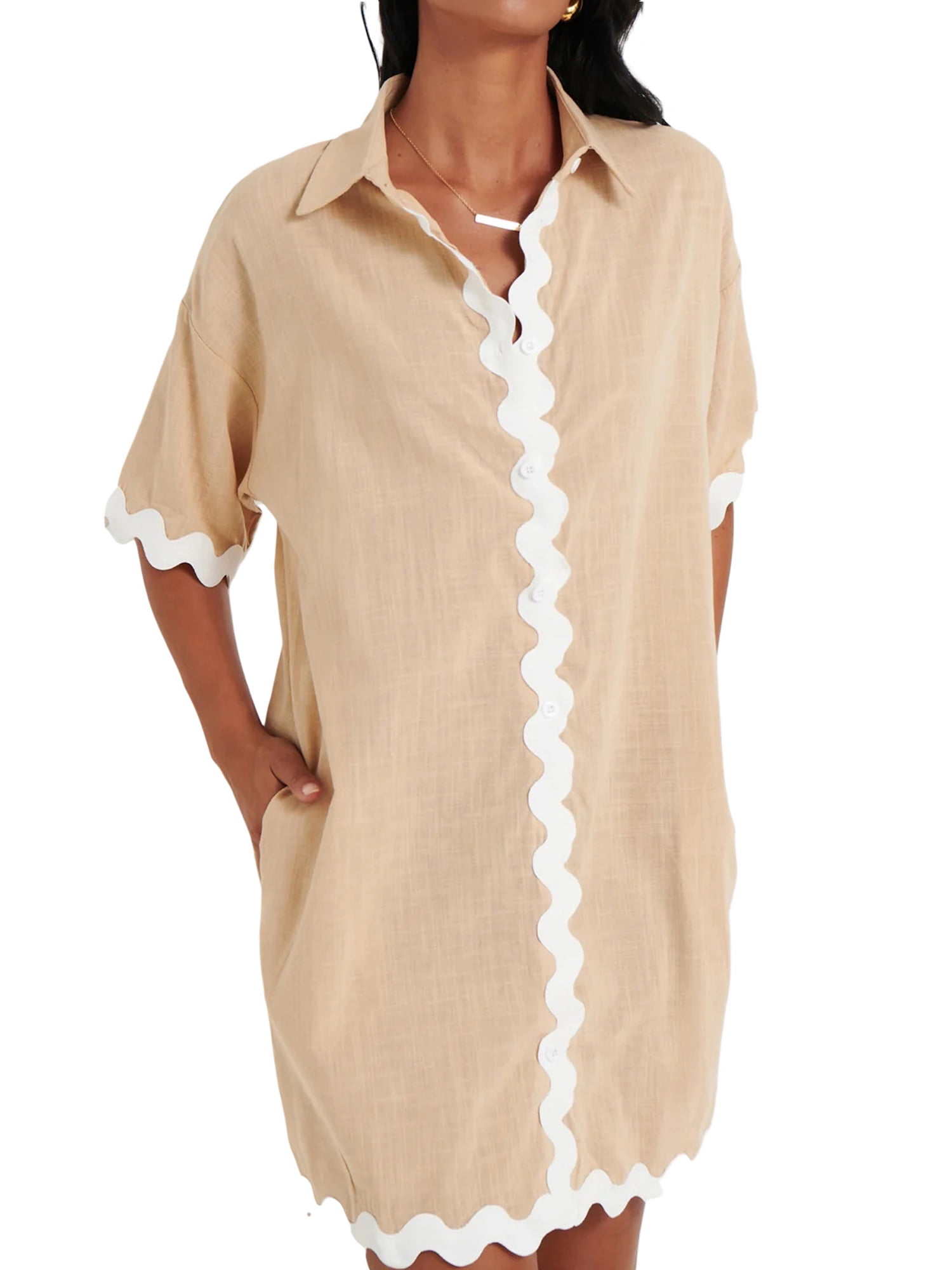 cream t shirt dress Casual Lake Weekend T-Shirt Dress In Light Birch  Impressions Online  Boutique