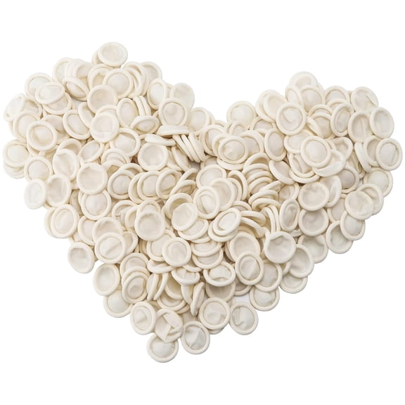 Niuxa 300 Count Latex Finger Cots Large Fingertip Gloves Disposable Finger Rubber Tips Protector Anti-Static