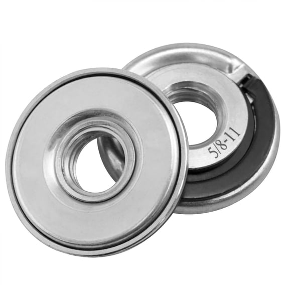 Niuxa Angle Grinder Flange Nut 5/8-11 Inch Thread Quick Replacement of Grinder Flange Lock Nut Angle Grinder Locking Nut for Replace/Fix Cutting Disc 2PCS