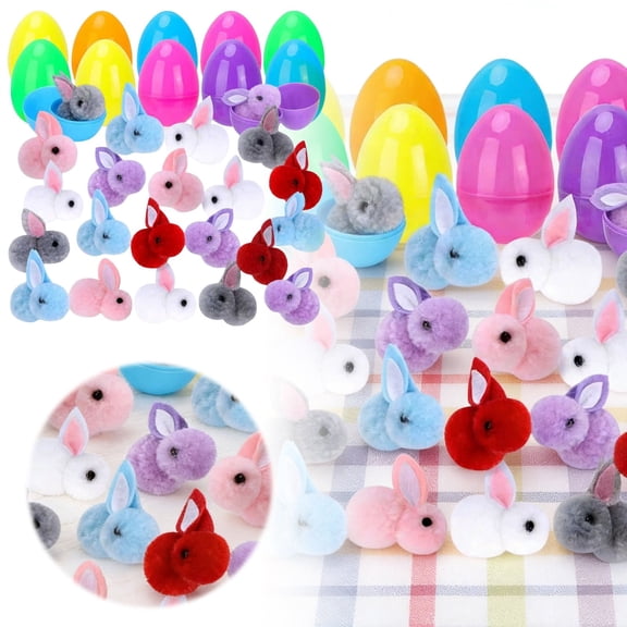 Niuxa Easter Bunny Stuffed Eggs 24 Cute Colorful Easter Fillers Easter Party For Teenagers.