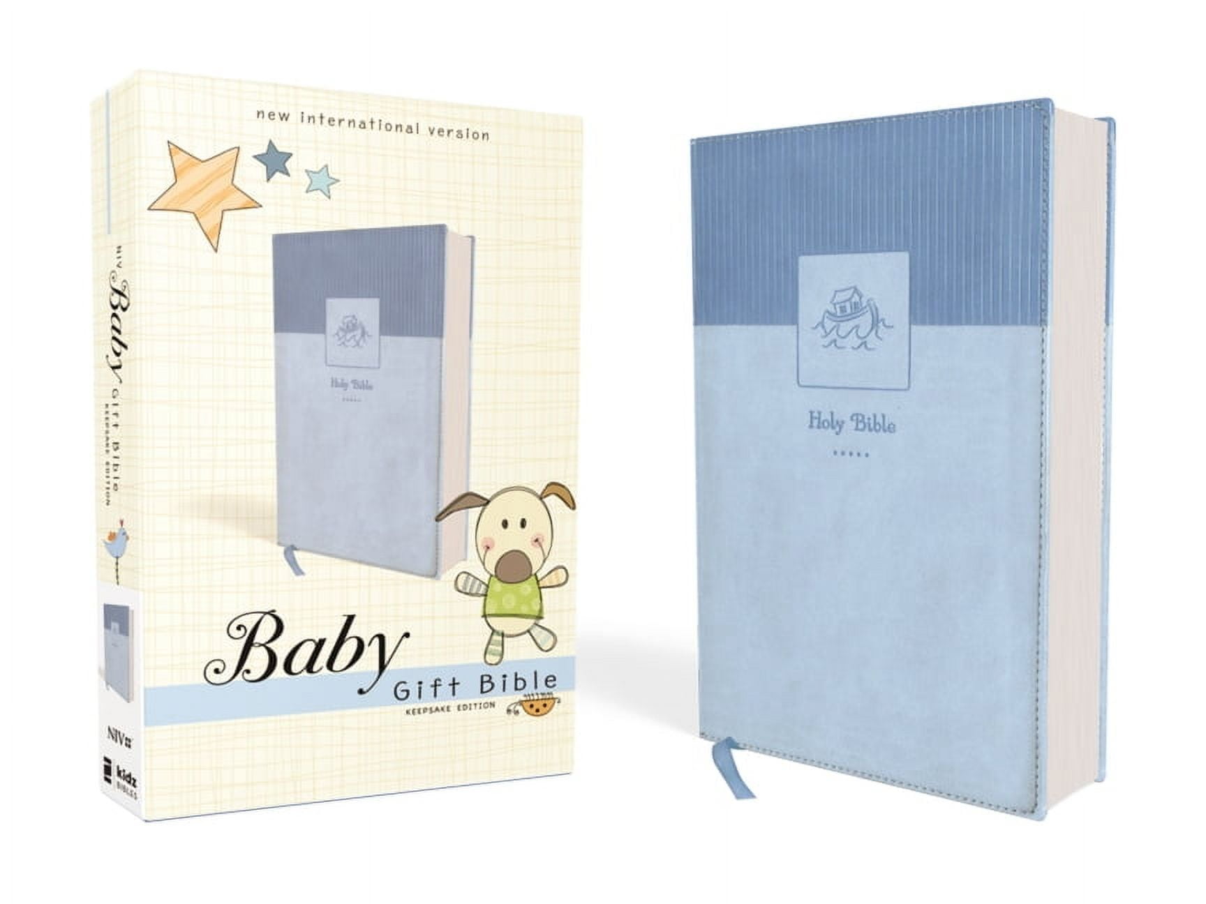 Niv, Baby Gift Bible, Holy Bible, Leathersoft, Blue, Red Letter, Comfort Print: Keepsake Edition, (Hardcover)