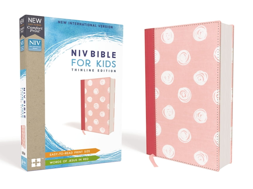 Niv, Bible for Kids, Cloth Over Board, Pink, Red Letter,