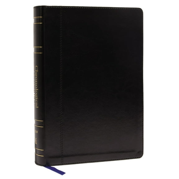 Niv, Chronological Study Bible, Leathersoft, Black, Comfort Print: Holy Bible, New International Version, (Hardcover)