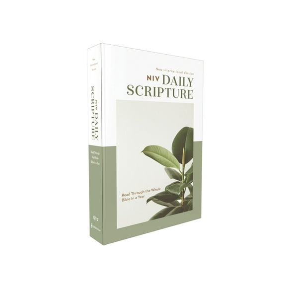 Niv, Daily Scripture, Paperback, White/Sage, Comfort Print: 365 Days to Read Through the Whole Bible in a Year, (Paperback)