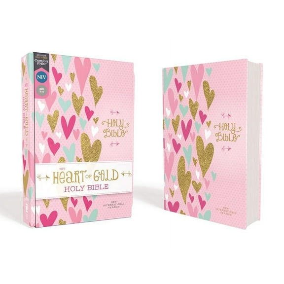 Niv, Heart of Gold Holy Bible, Hardcover, Red Letter Edition, Comfort Print, (Hardcover)