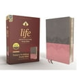 thumbnail image 1 of Pre-Owned Niv, Life Application Study Bible, Third Edition, Leathersoft, Gray/Pink, Red Letter Edition (Unknown) 0310452848 9780310452843, 1 of 1