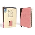 thumbnail image 1 of Niv, Premium Gift Bible, Leathersoft, Pink/Brown, Red Letter Edition, Indexed, Comfort Print, (Hardcover), 1 of 2