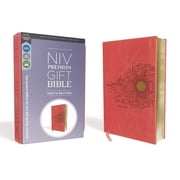 Niv, Premium Gift Bible, Youth Edition, Leathersoft, Coral, Red Letter Edition, Comfort Print: The Perfect Bible for Any, (Hardcover)