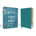 thumbnail image 1 of Pre-Owned Niv, Quest Study Bible, Personal Size, Leathersoft, Teal, Comfort Print: The Only Q and A Study Bible Paperback, 1 of 1