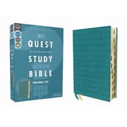 Niv, Quest Study Bible, Personal Size, Leathersoft, Teal, Thumb Indexed, Comfort Print The Only Q and A Study Bible, Hardcover