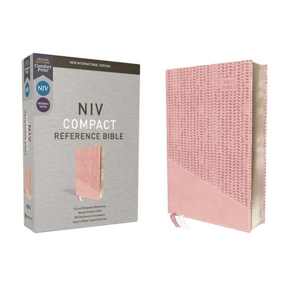 Niv, Reference Bible, Compact, Leathersoft, Pink, Red Letter, Comfort Print, (Hardcover)