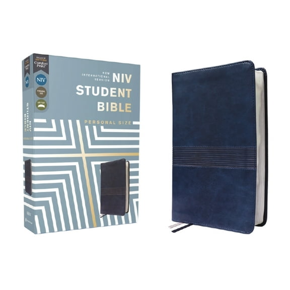Niv, Student Bible, Personal Size, Leathersoft, Navy, Comfort Print, (Hardcover)