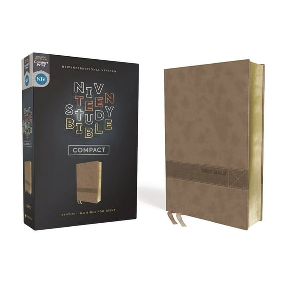 Niv, Teen Study Bible (for Life Issues You Face Every Day), Compact, Leathersoft, Brown, Comfort Print, (Hardcover)