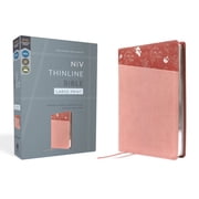 Niv, Thinline Bible, Large Print, Leathersoft, Pink, Red Letter, Comfort Print, Hardcover