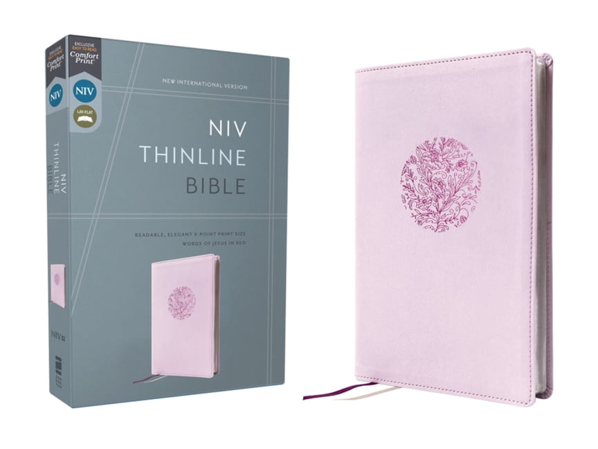 Niv, Thinline Bible, Leathersoft, Purple, Red Letter, Comfort Print, (Hardcover)