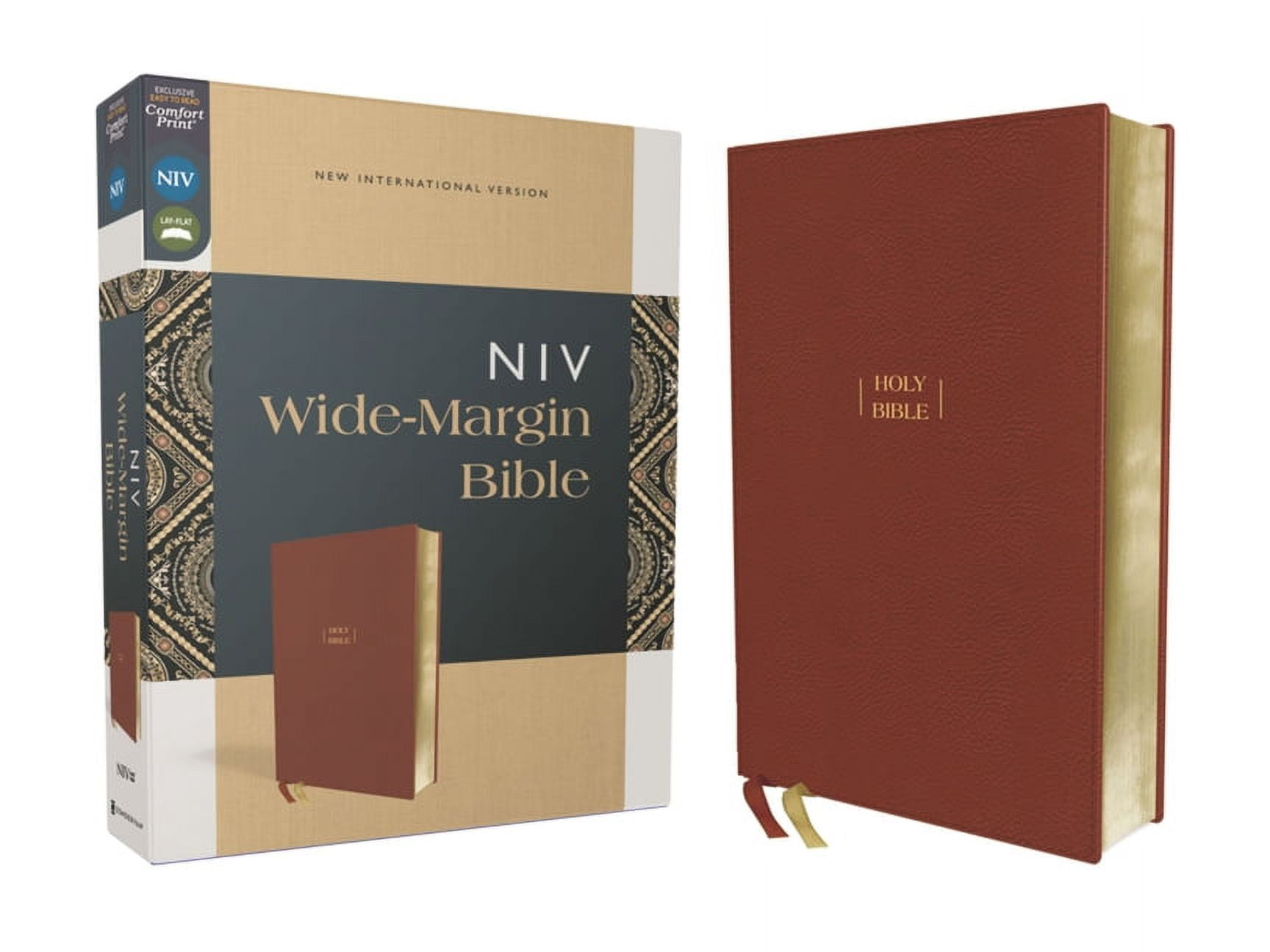 Niv, Wide Margin Bible (a Bible That Welcomes Note-Taking), Leathersoft ...