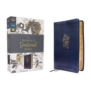 Niv, Womens Devotional Bible by Women, for Women, Leathersoft, Navy, Comfort Print, Hardcover