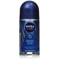 thumbnail image 1 of Pack of 2 Bottles Nivea FRESH ACTIVE Men's Roll-On Antiperspirant & Deodorant. 48-Hour Protection Against Underarm Wetness. Pack of 2 Bottles, 1.7oz / 50ml Each Bottle, 1 of 2