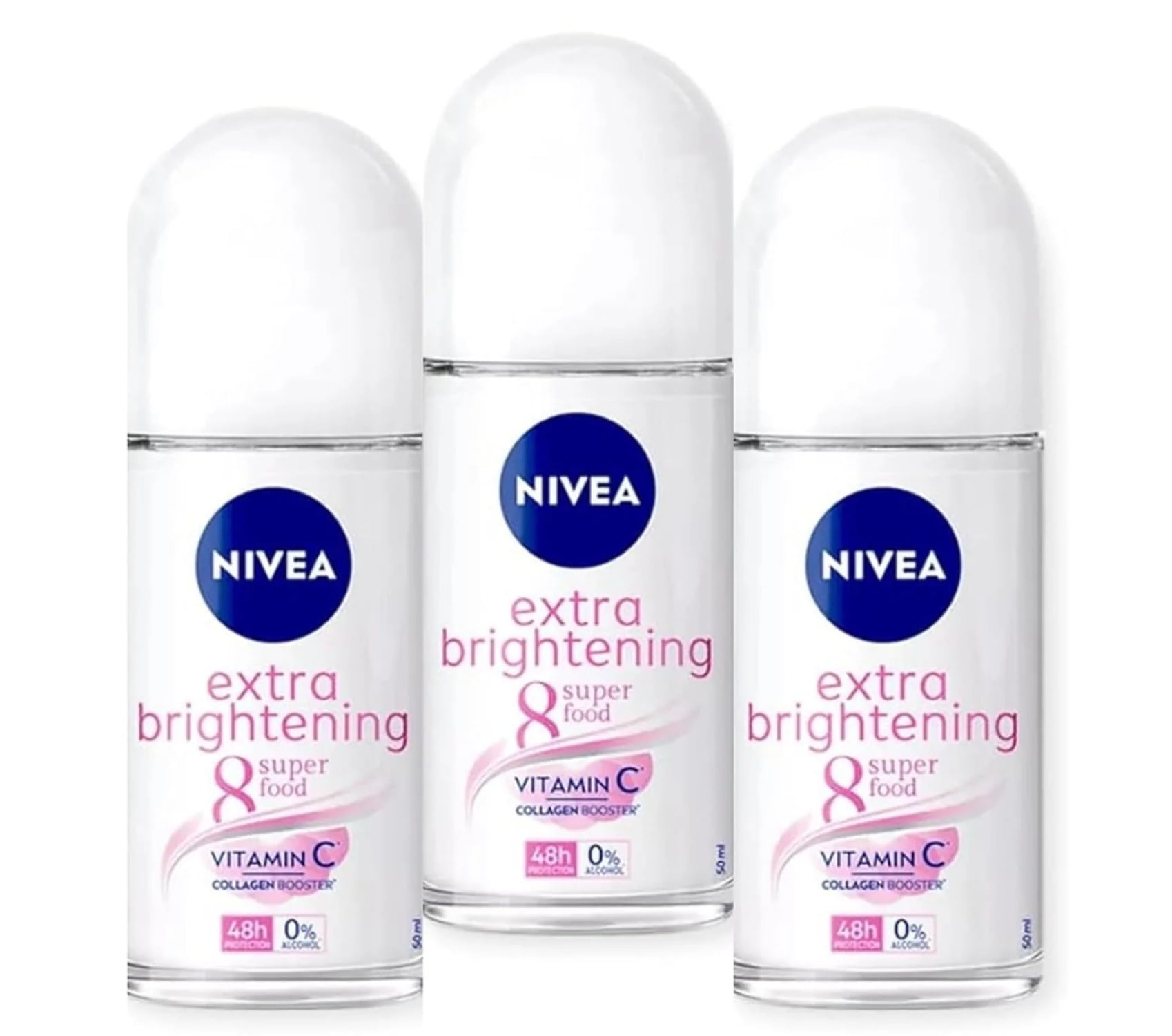 Nivea 4005808837472 50 ml Aclarado Natural Roll On Deodorant for Women