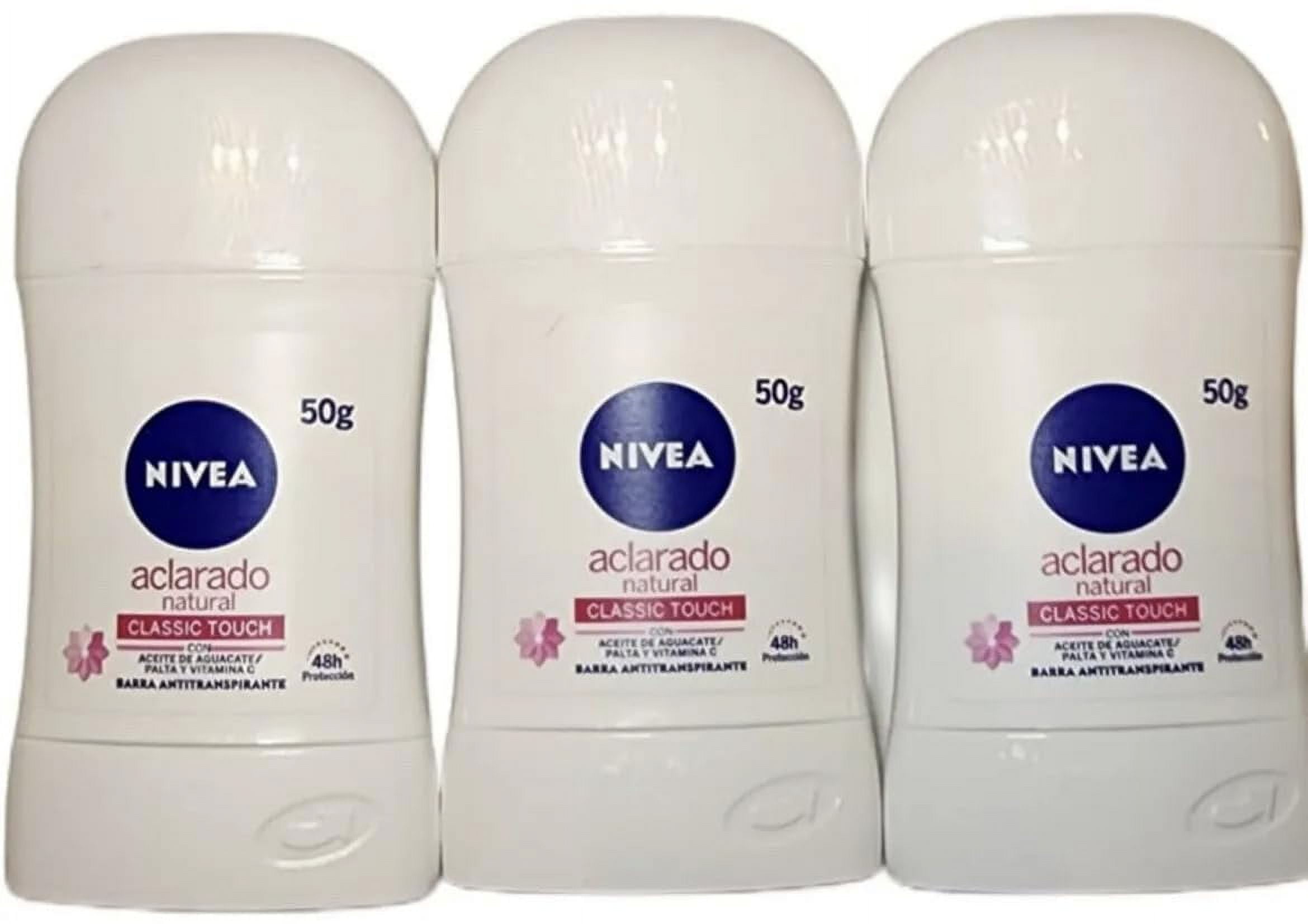 NIVEA Natural Whitening Deodorant Stick Pack of 3 for Underarm