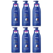 Nivea Body Lotion Cocoa Nourish with Pump -For Dry Skin 400 ml-6 Pack