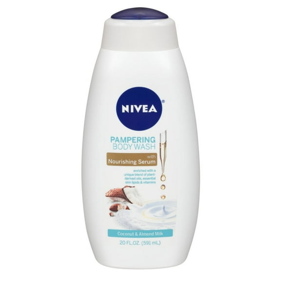 Nivea Body Wash 20oz Coconut and Almond Milk (Pack of 3)
