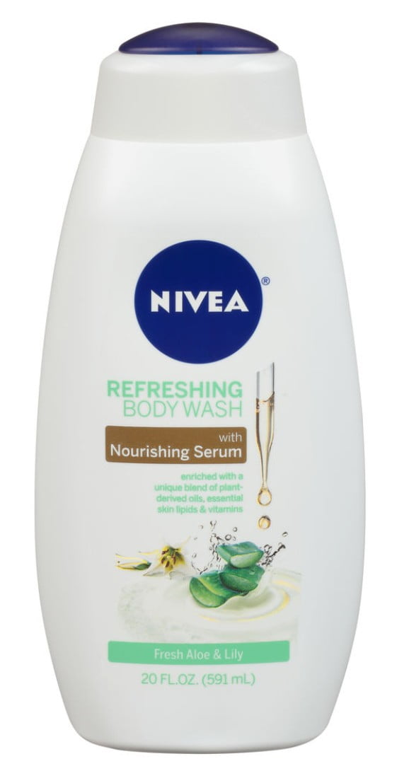 Nivea Body Wash 20oz Fresh Aloe And Lily (Pack of 3)