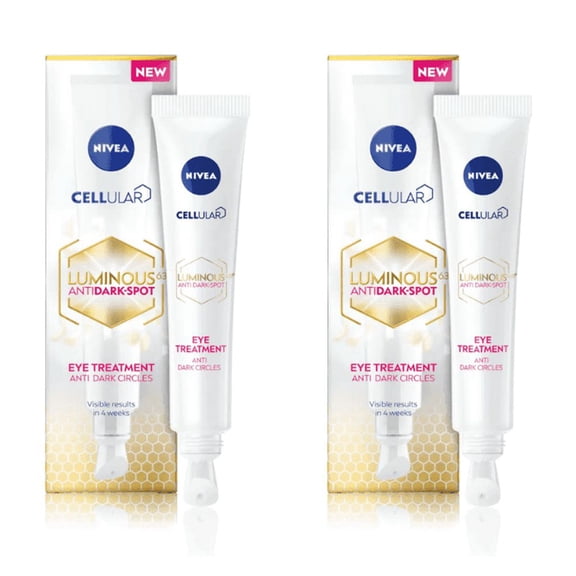 Nivea Cellular Luminous 630 Anti-Dark Circle SPF50 Eye Cream  15ml / 0.5 fl.oz - 2 Pack