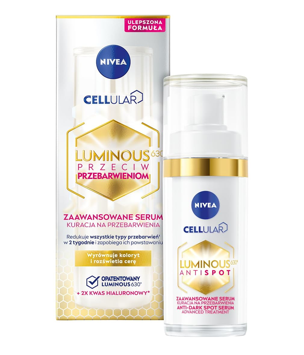 Nivea Cellular Luminous630 Anti-Pigment Spot Intensive Serum - Achieve a Flawless & Radiant Complexion with this Brightening Serum, Your Solution for Pigment Spots