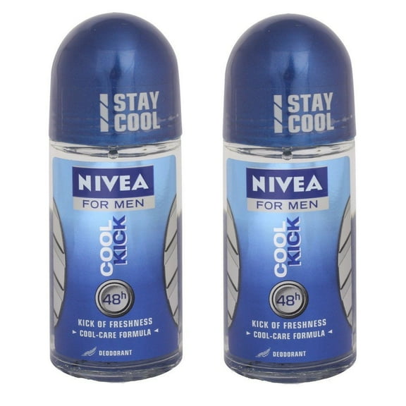 Nivea Cool Kick Roll On For Men, 50Ml Pack Of 2
