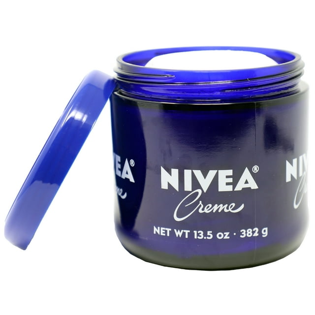 Nivea Cream Glass Jar, Moisturizer for Body, Face & Hand Care, All Skin Types, 13.5 oz