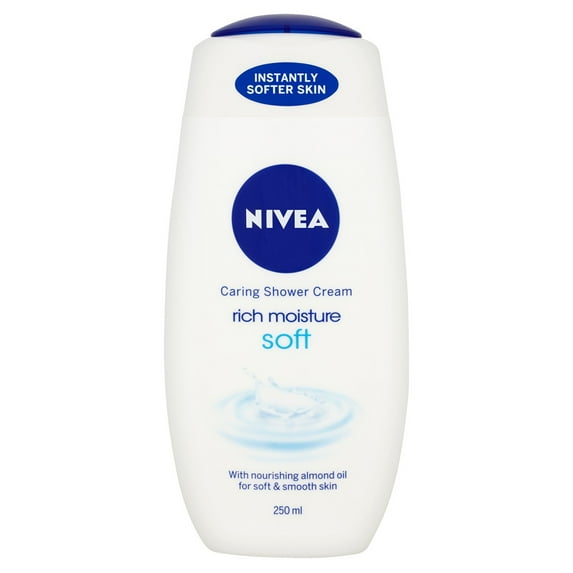 Nivea Creme Soft Gel Shower Cream 250ml (Pack of 6)