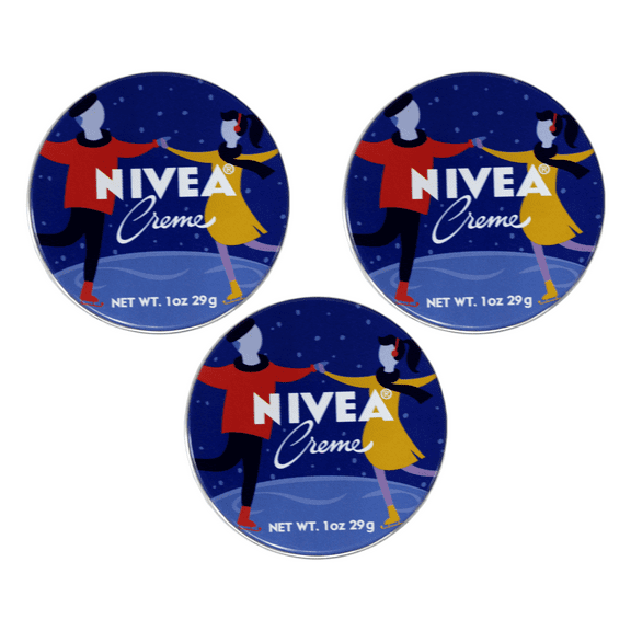 Nivea Creme Tin Trial Size, 1 oz, 3 Pack