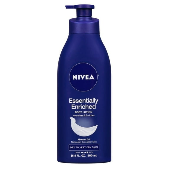 Nivea Deep Nourishing Skin Care Lotion Serum & Almond Oil 16.9 oz, 6-Pack