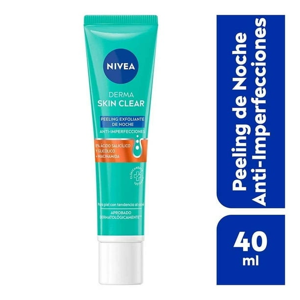Nivea Derma skin clear antiimperfection night exfoliating peeling 40ml