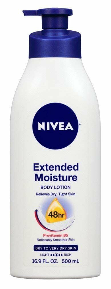 Nivea Extended Moisture Body Lotion 48hr Relief to Dry Skin 16.9 oz, 2-Pack