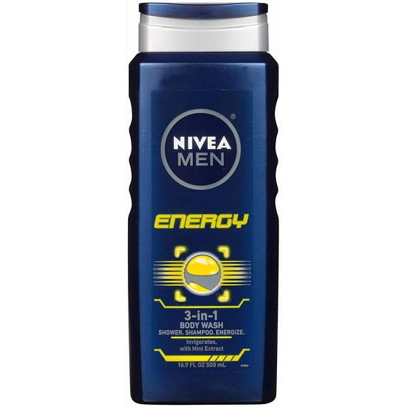 Nivea For Men Energy 3-in-1 Body Wash - 16.90 oz